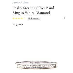 Kendra Scott Ensley diamond ring, size 6